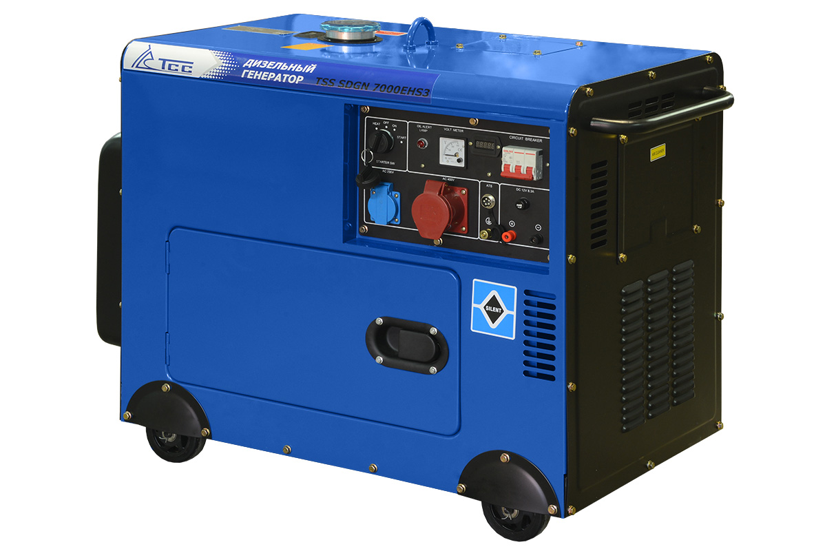 Дизельный генератор ТСС SDGN 7000EHS3 (6,5 кВт/3ф) электростарт