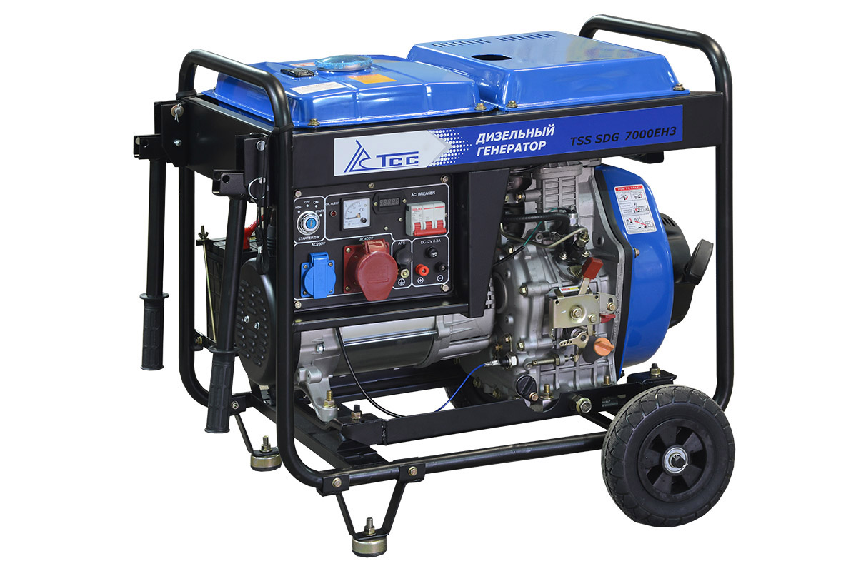 Дизельный генератор ТСС SDG 7000EH3A (7 кВт/3ф) электростарт