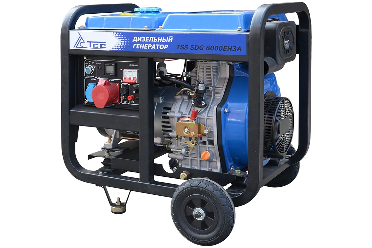 Дизельный генератор ТСС SDG 8000EH3A (8 кВт/3ф) электростарт