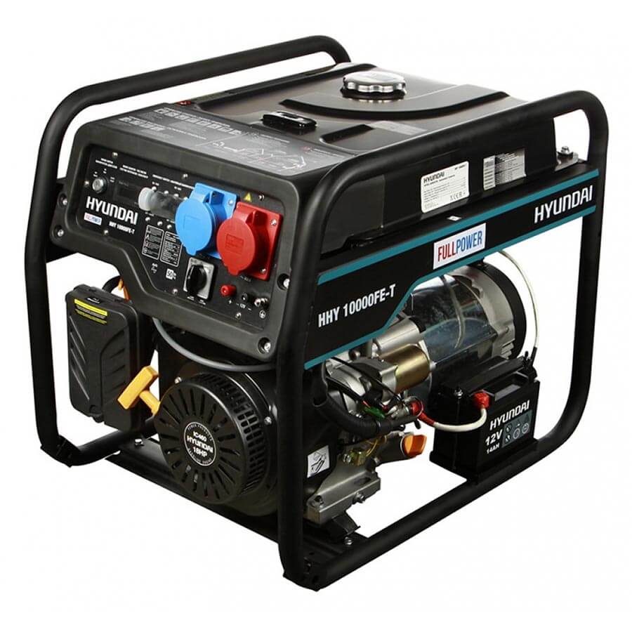 Бензиновый генератор Hyundai HHY 10000FE-T (8 кВт/3ф) электростарт