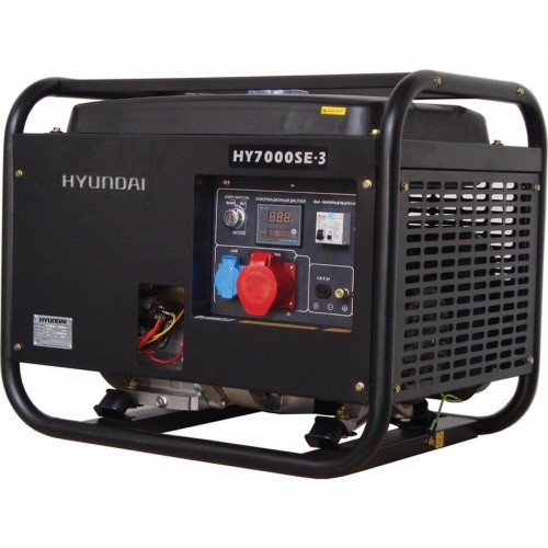 Бензиновый генератор Hyundai HY 7000SE-3 (5 кВт/3ф) электростарт